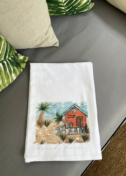 Beach House Tea Towel