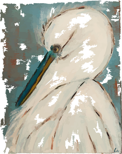 Teal Egret
