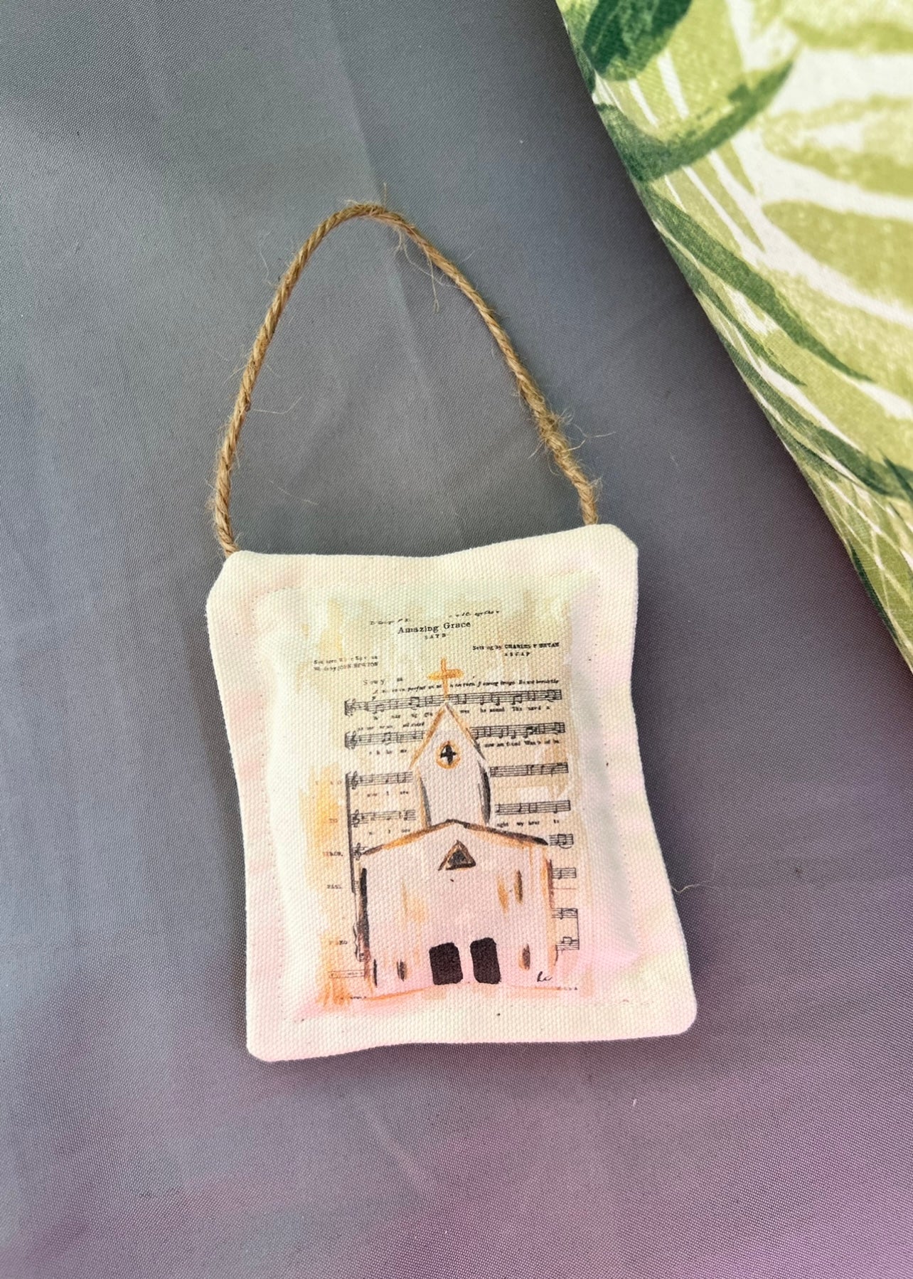 Amazing Grace pillow ornament