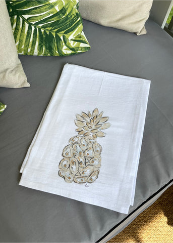 Pineapple Oyster Tea Towel