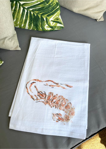 Shrimp Tea Towel