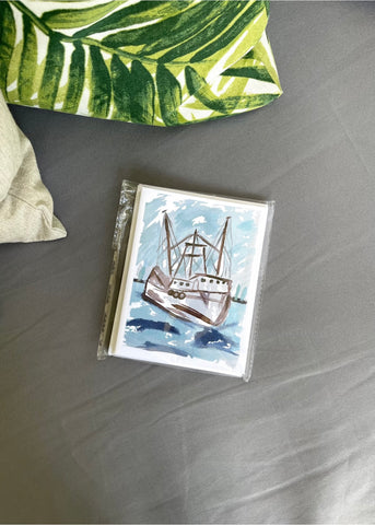 Shrimp Boat Note Cards
