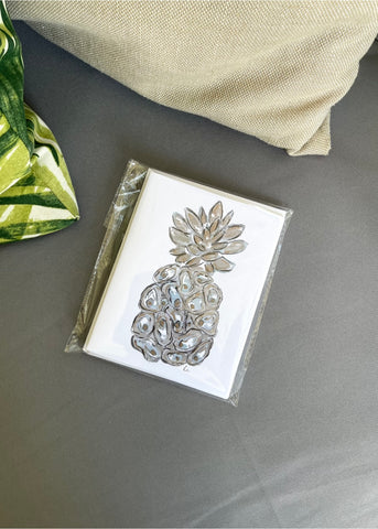 Pineapple Oyster Note Cards