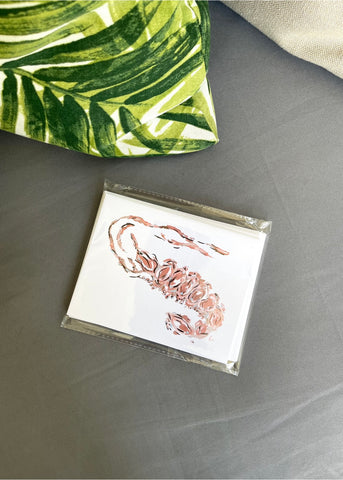 Shrimp Note Cards