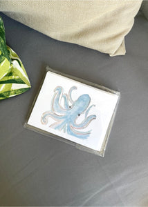 Blue Octopus Note Cards