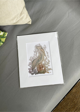 Pelican Matted Print