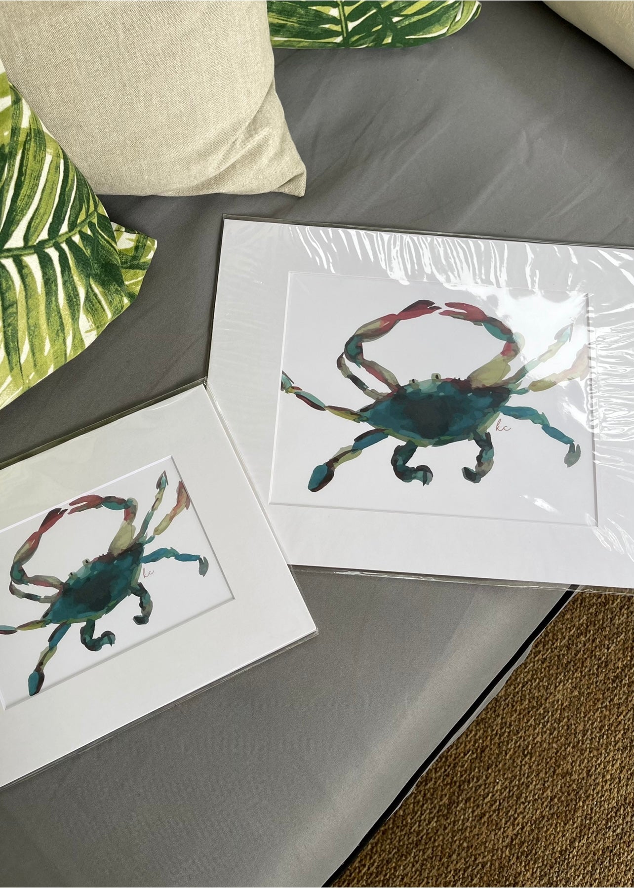 Crab Matted print