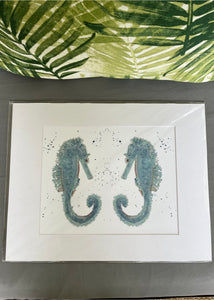 Seahorse Matted Print
