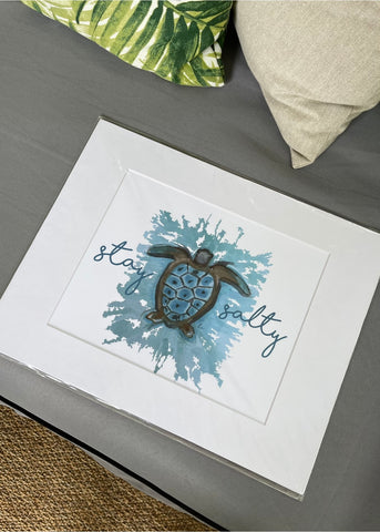 Stay Salty Matted Print