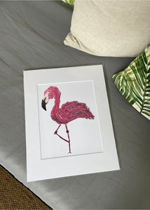 Flamingo Matted Print