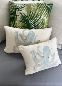 Blue Octopus Pillow
